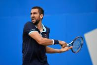 Tennis - Aegon Championships - Queen’s Club, London, Britain - June 25, 2017 Croatia's Marin Cilic in action during the final against Spain's Feliciano Lopez Action Images via Reuters/Tony O'Brien