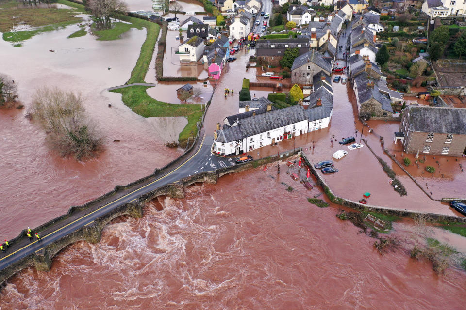 More than a month's rain fell in just 48 hours in some parts of Britain.