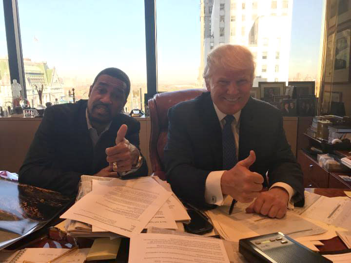 Donald Trump and Pastor Darrell Scott at Trump Tower. (Photo: Courtesy of Pastor Darrell Scott)