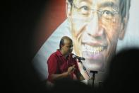 Dr Paul Tambyah speaking at the rally. (Photo: Joseph Nair)