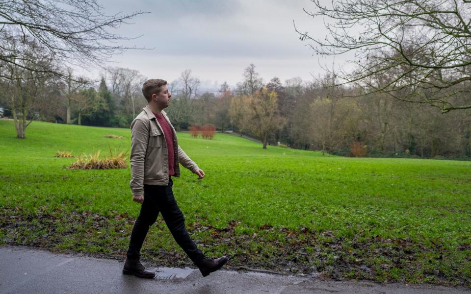 Best foot forward: Jack steps up to the walking challenge