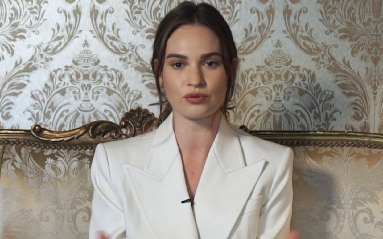 An interview was published on Wednesday in which actress Lily James discussed her propensity for making the wrong decisions - Ben Jones