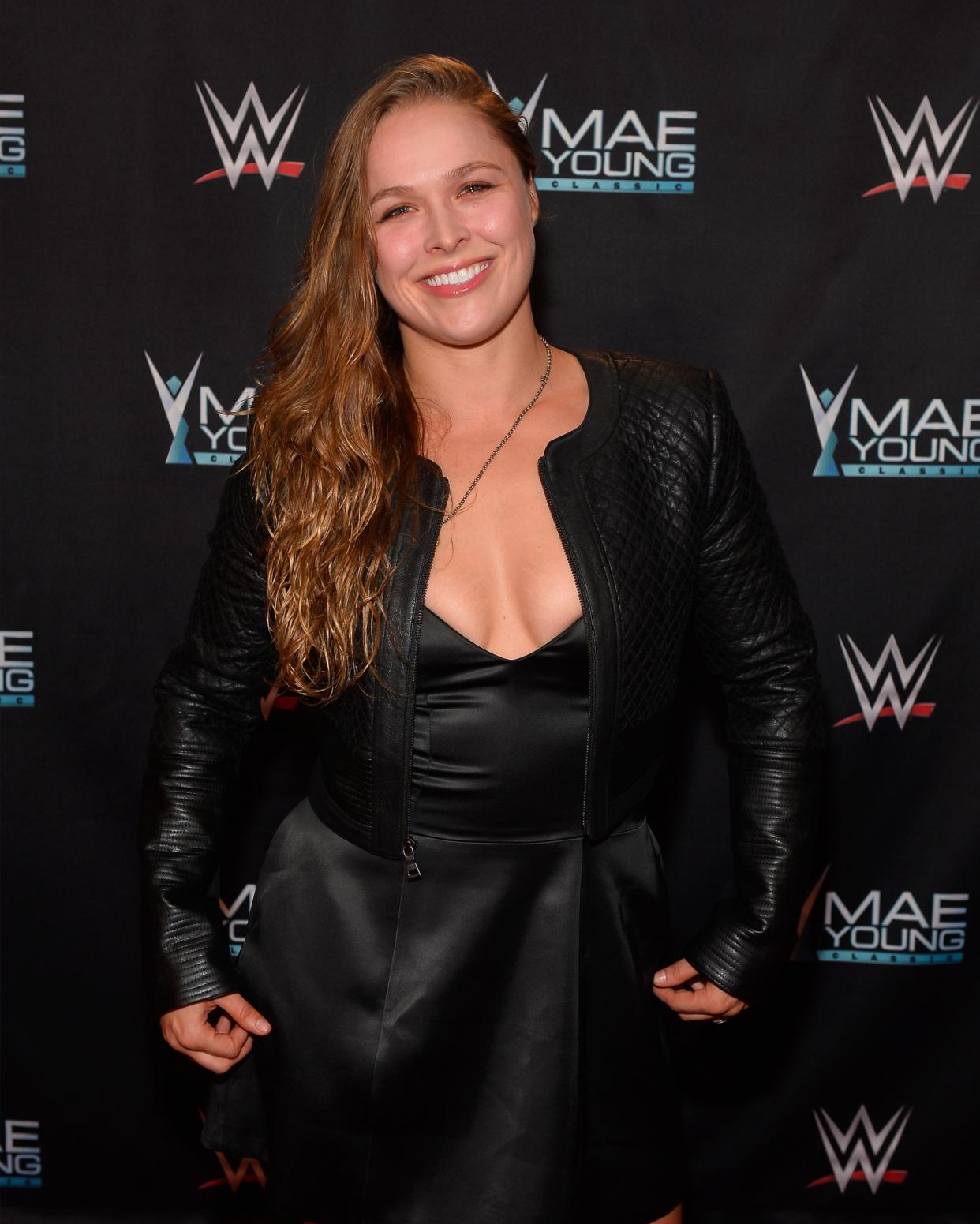 Ronda Rousey en un evento de la WWE. / Foto: Getty Images