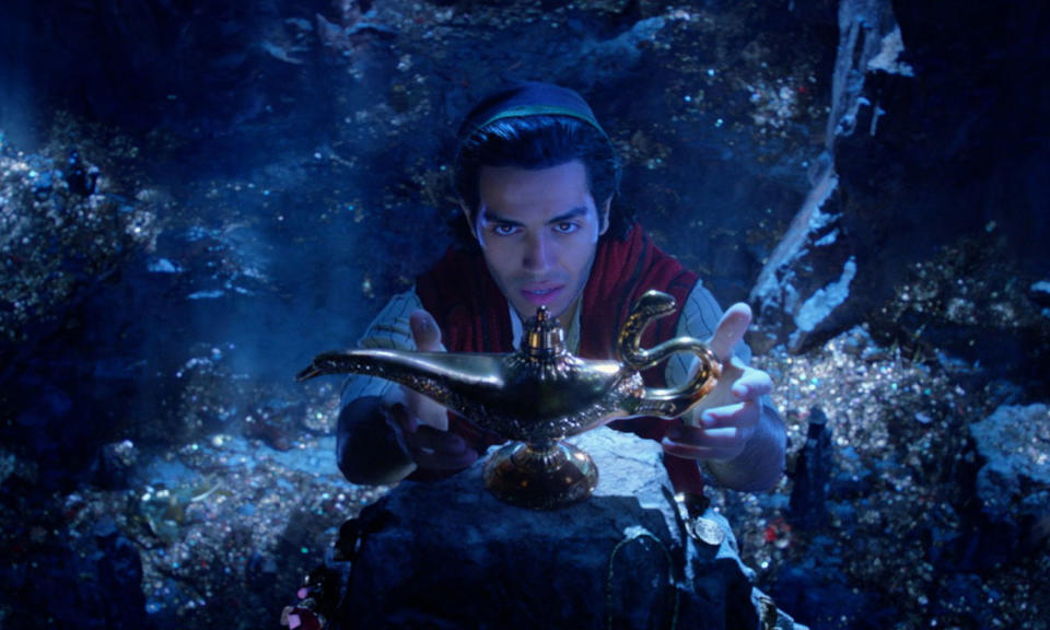 <p>A genie (Will Smith) accompanies Aladdin (Mena Massoud) on an epic quest in this live-action adaptation of Disney’s classic animation. </p>