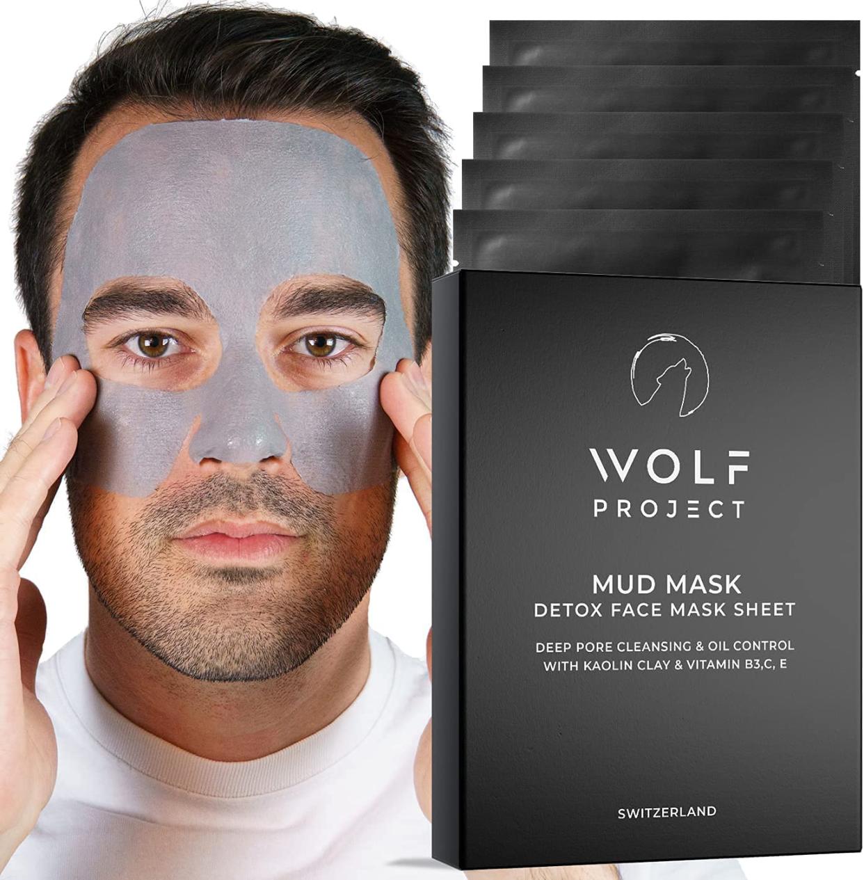 Wolf Project Mud Mask Detox Face Mask Sheet; best blackhead masks
