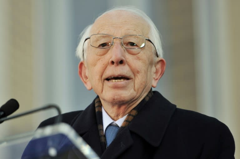 El arquitecto japonés Fumihiko Maki, en la inuaguración de su edificio en el World Trade Center de Nueva York, el 13 de noviembre de 2013 (Stan Honda)