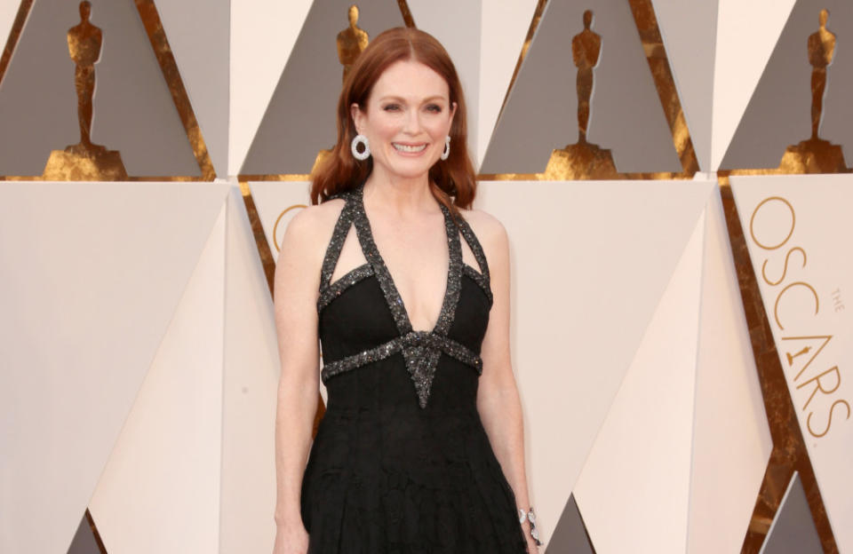 Julianne Moore insists that Hollywood is not to blame for rising gun violence credit:Bang Showbiz