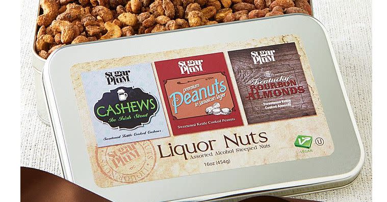 Trio of Liquor Nuts in Gift Tin