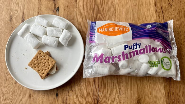 Manischewitz marshmallows and s'mores