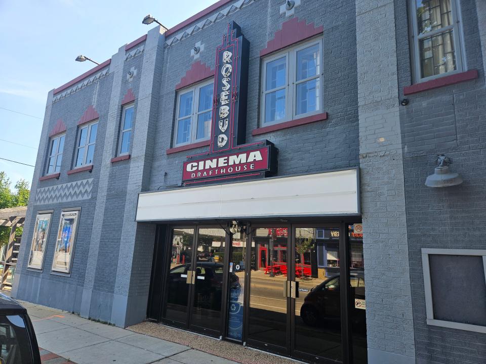 The Rosebud Cinema, 6823 W. North Ave., Wauwatosa, has been closed since March 17, 2020, when businesses were shut down amid the COVID-19 pandemic. Posters outside the building still promote movies that were scheduled to open in April 2020.