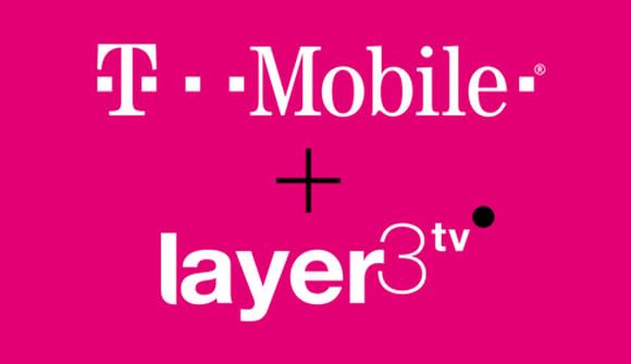 T-Mobile and Layer3 TV logos