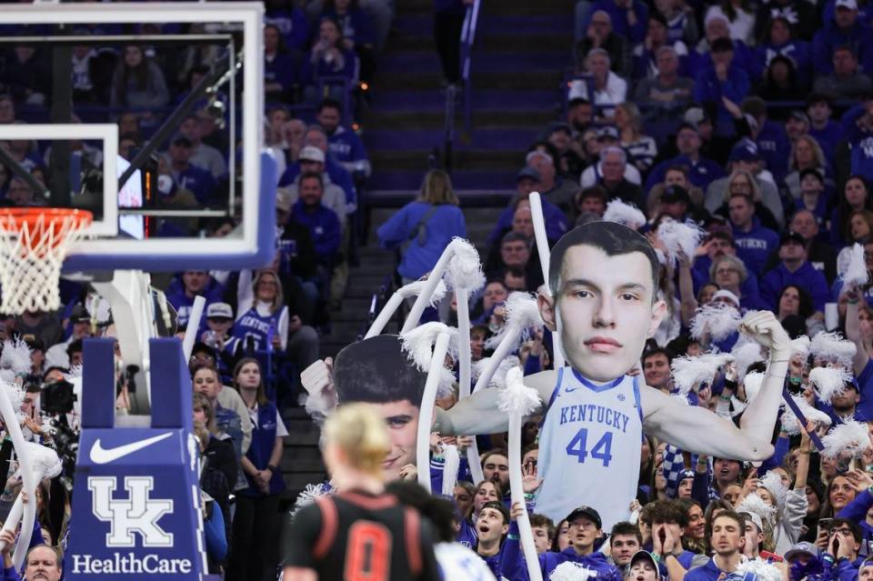 Kentucky fans packed Rupp Arena and were plenty loud for Zvonimir Ivisic’s college basketball debut Jan. 20 against Georgia.