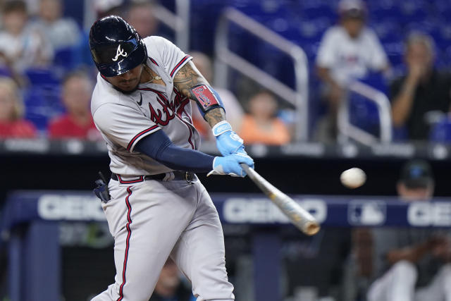 Acuña hits 2 of Braves' 5 homers, Olson hits 47th in 8-5 win over