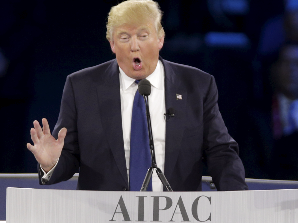 Donald Trump aipac