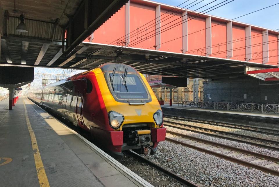 A train at Crewe station (Martin Keene/PA) (PA Archive)