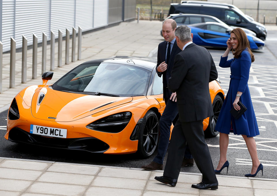The Duke and Duchess of Cambridge at the new McLaren factory in Rotherham (Getty)