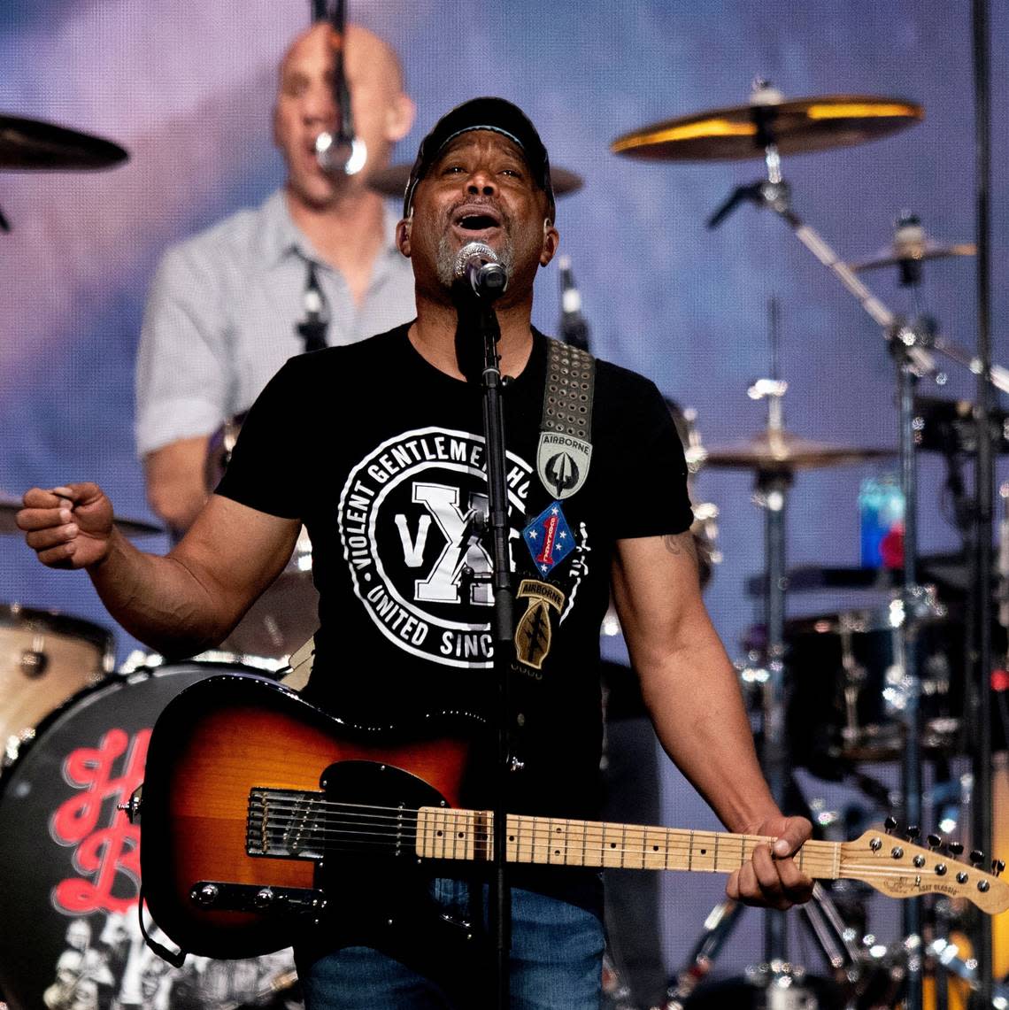 Darius Rucker and Hootie in the Blowfish play Raleigh’s PNC Arena, Friday night, Feb. 17, 2023.