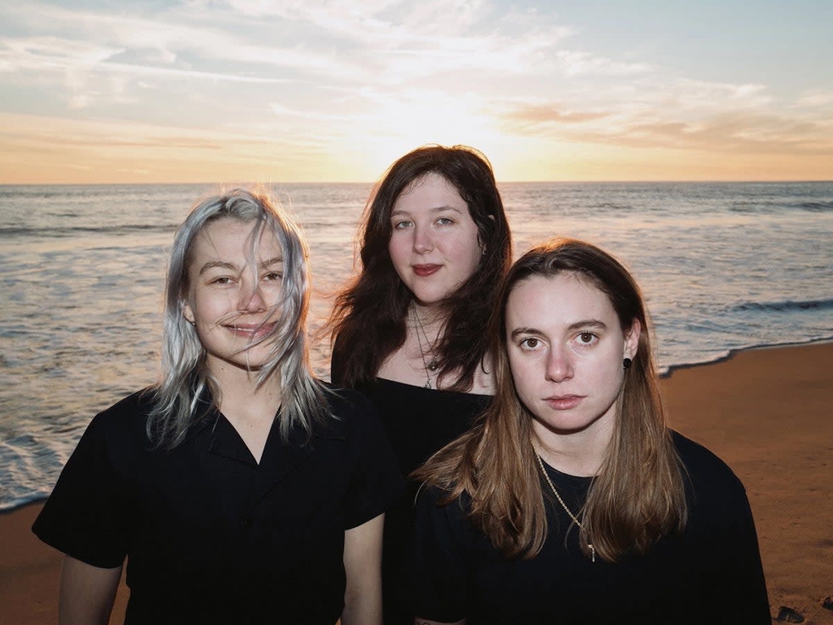 From left to right: Phoebe Bridgers, Lucy Dacus, Julien Baker  (Harrison Whitford)