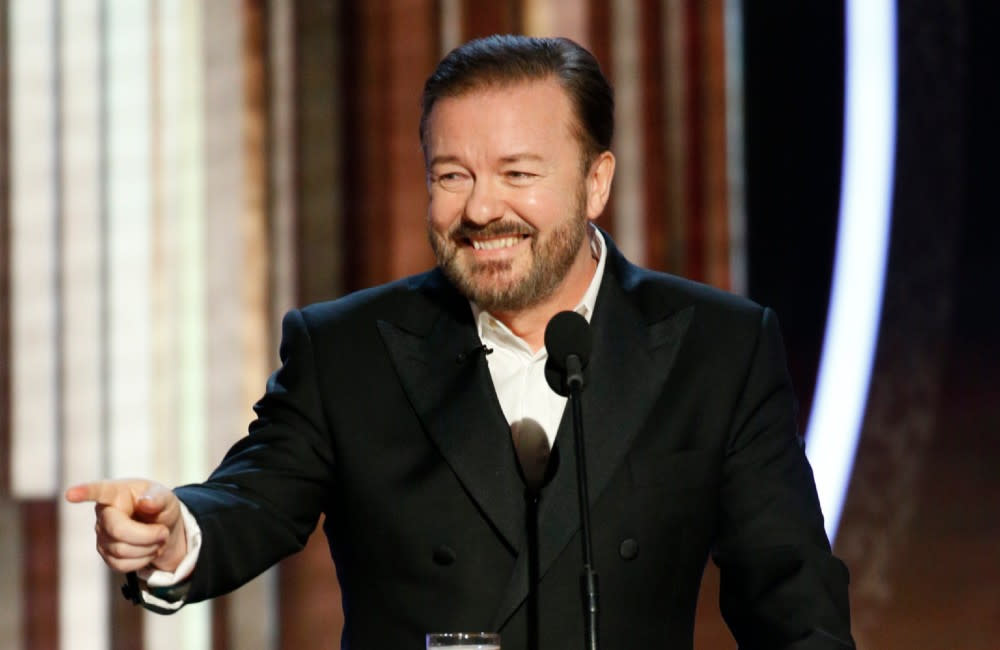 Ricky Gervais has previously hosted the Golden Globes credit:Bang Showbiz