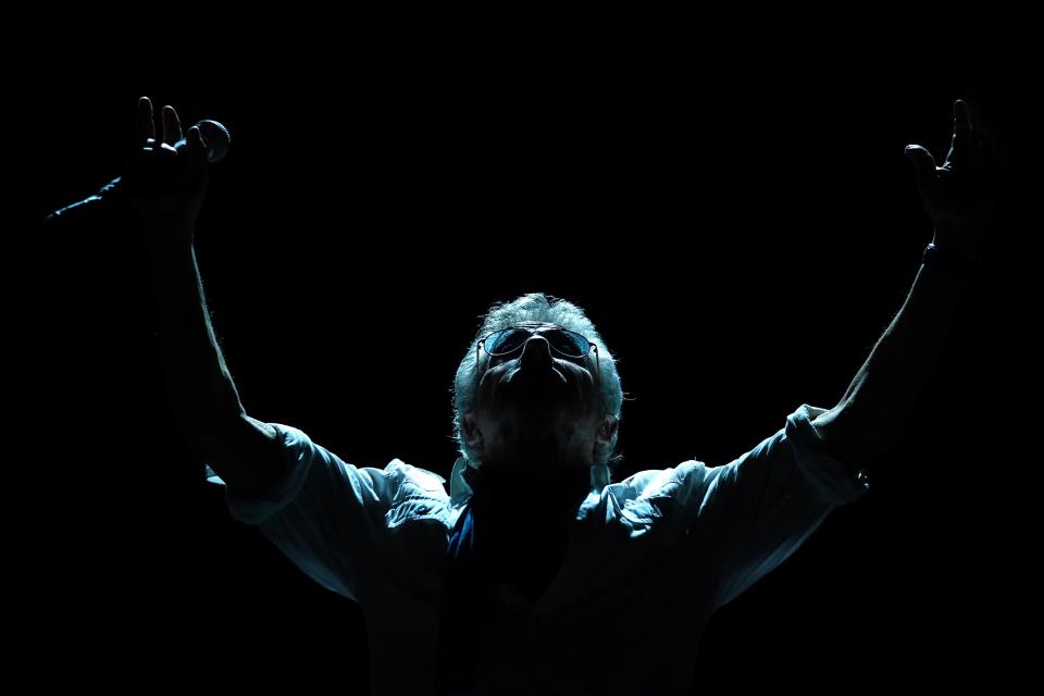 Roger Daltrey performs as part of the The Who, Sunday, May 15, 2022, at TQL Stadium in Cincinnati. The band returns to Cincinnati for the first time since 11 concertgoers were killed when the crowd surged to get into Cincinnati Riverfront Coliseum for the band's concert on Dec. 3, 1979.