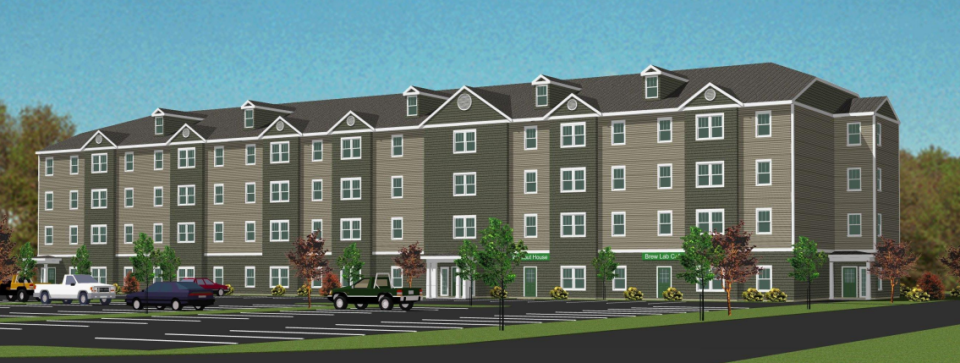 Developer VC Dover Investments LLC has proposed the construction of a four-story mixed-use building at 30 Grapevine Drive, which would be located next to Hannaford grocery store.