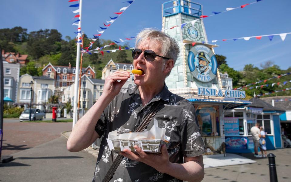 Writer Chris Moss samples the fish and chips in Llandudno