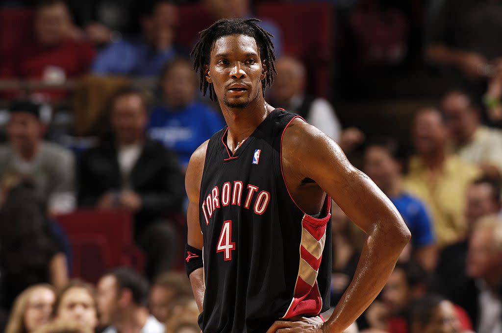 Hall-of-Famer Chris Bosh's seven-year stint with the Raptors should be more than a footnote in the team's story. (Getty)