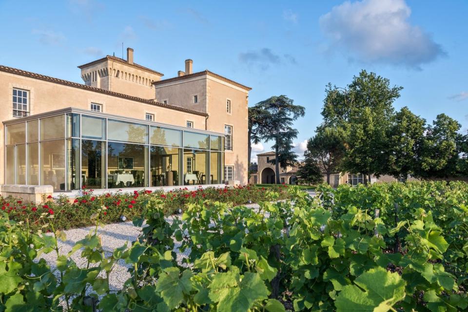 Admire the surrounding vines through the restaurant’s glass walls at Château Lafaurie-Peyraguey (Simon Reto Guntil)