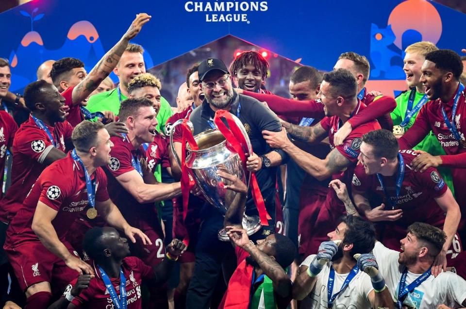 Klopp won the 2019 Champions League with Liverpool - his first trophy at the club (Getty Images)