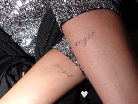 selena gomez nicola peltz matching tattoos