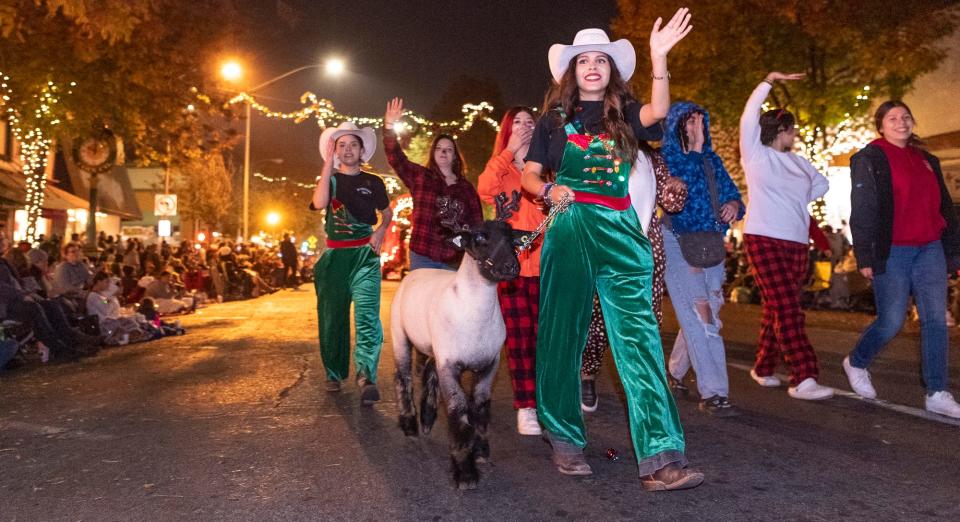 Annual Candy Cane Lane Parade in Downtown Visalia on Monday, November 29, 2021.