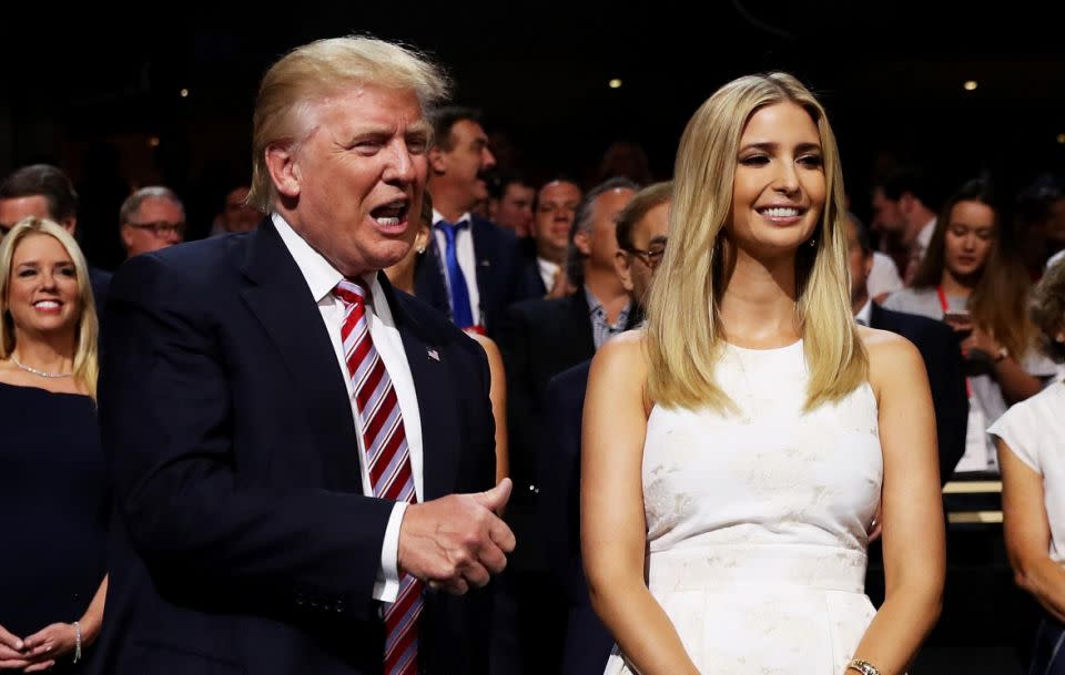 A new book claims Ivanka dreams of becoming a US president herself. Photo: Getty