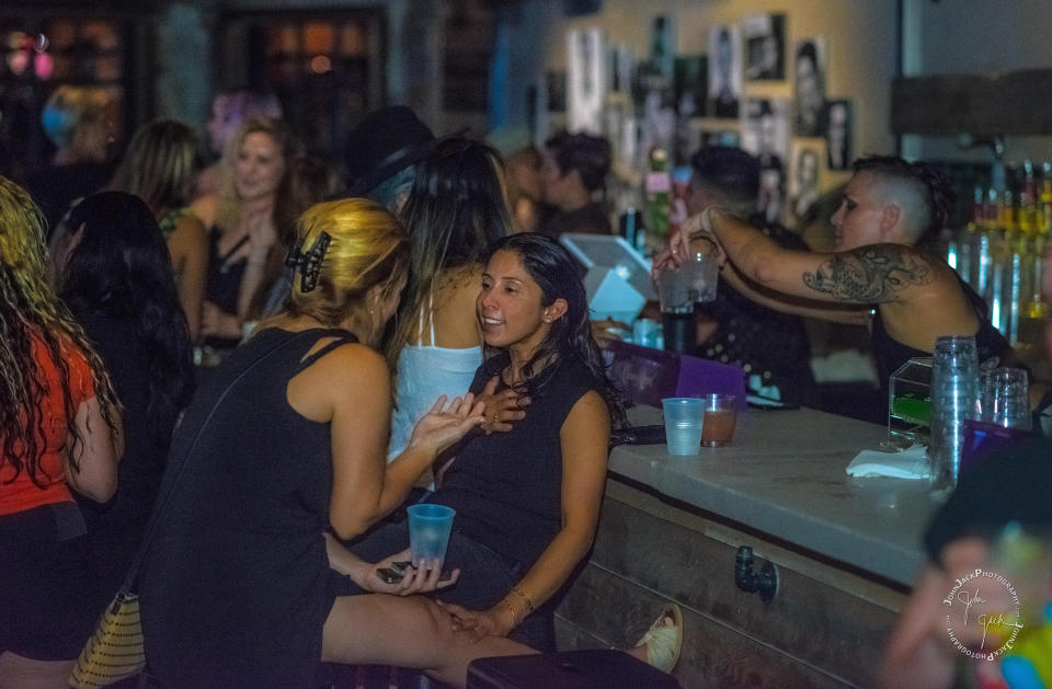 Image: Opening night at A League of Her Own bar, 