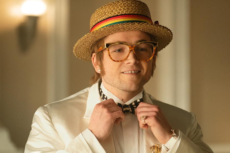 TV tonight Taron Egerton as Elton John.