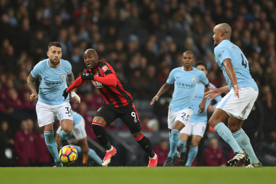 Benik Afobe and Lys Mousset tried hard when coming on, but ultimately barely threatened the Manchester City back four.