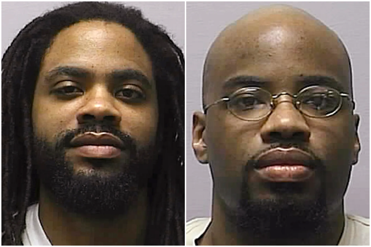Brothers Reginald Carr (left) and Jonathan Carr (right) were convicted in the December 2000 ‘Wichita massacre’  (Kansas Department of Corrections)
