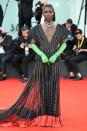 <p>The actor stunned in a glitzy, Gucci gown and contrasting green opera gloves – topped with some gobstopper diamonds, naturally. </p>