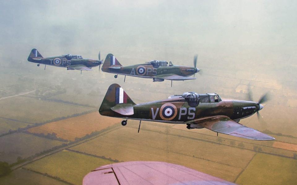 Hawker Hurricane fighters from 225 Squadron - BNPS
