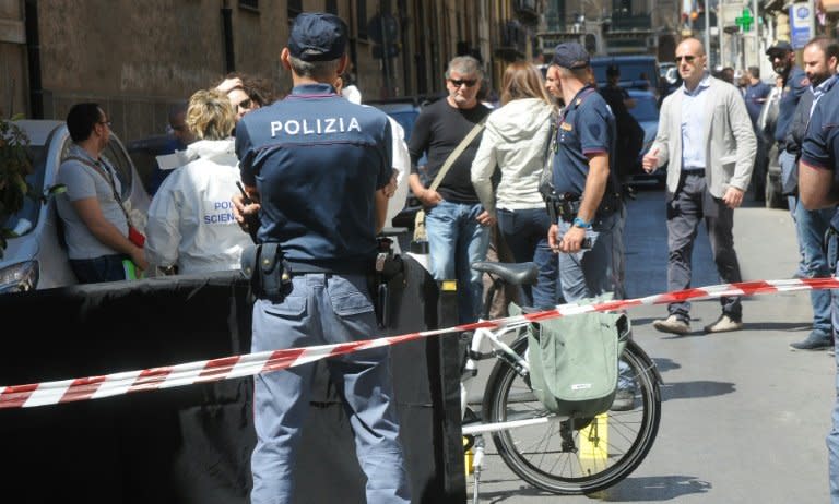 The scene of the murder of a Mafia boss in Sicily brought back memories of decades of violence on the Italian island