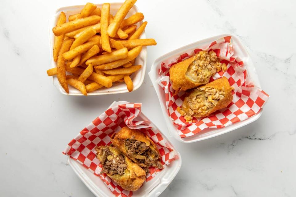 Big Dave’s Cheesesteaks also offers salads, eggrolls, wings and fries in addition to its specialty cheesesteak sandwiches.