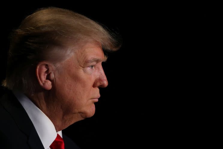 President Trump at the National Prayer Breakfast, Feb. 2, 2017. 