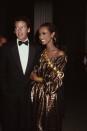 <p>Designer Calvin Klein and model Iman at the Met Gala. </p>