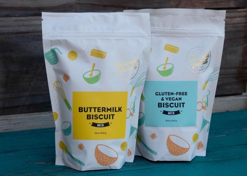 Biscuit Head retail biscuit mix is available at the restaurant four locations, online and in select local stores.