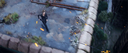 Insurgent Tris jumping gif