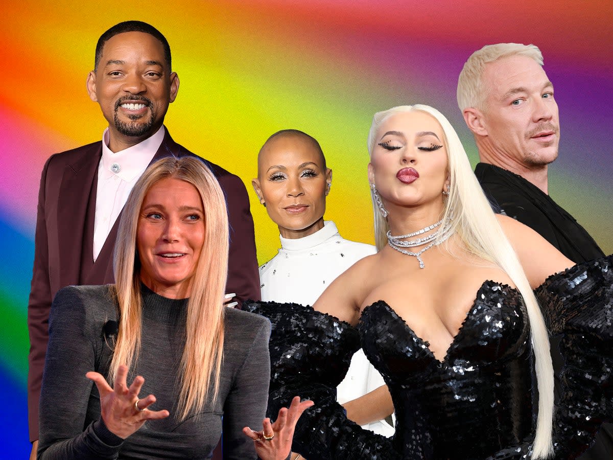 Will and Jada Pinkett Smith, Gwyneth Paltrow, Christina Aguilera and Diplo have all discussed their sex lives in graphic detail lately (Getty/iStock)