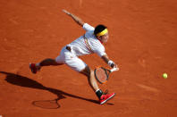 Tennis - French Open - Roland Garros, Paris, France - May 30, 2018 Japan's Kei Nishikori in action during his second round match against France's Benoit Paire REUTERS/Pascal Rossignol