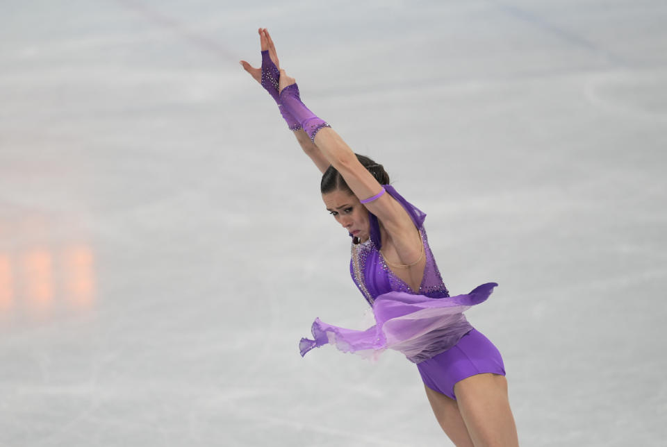 Kamila Valieva from Russia at Figure Skating, Beijing 2022 Winter Olympic Games, Capital Indoor Stadium on February 15, 2022 in Beijing, China.