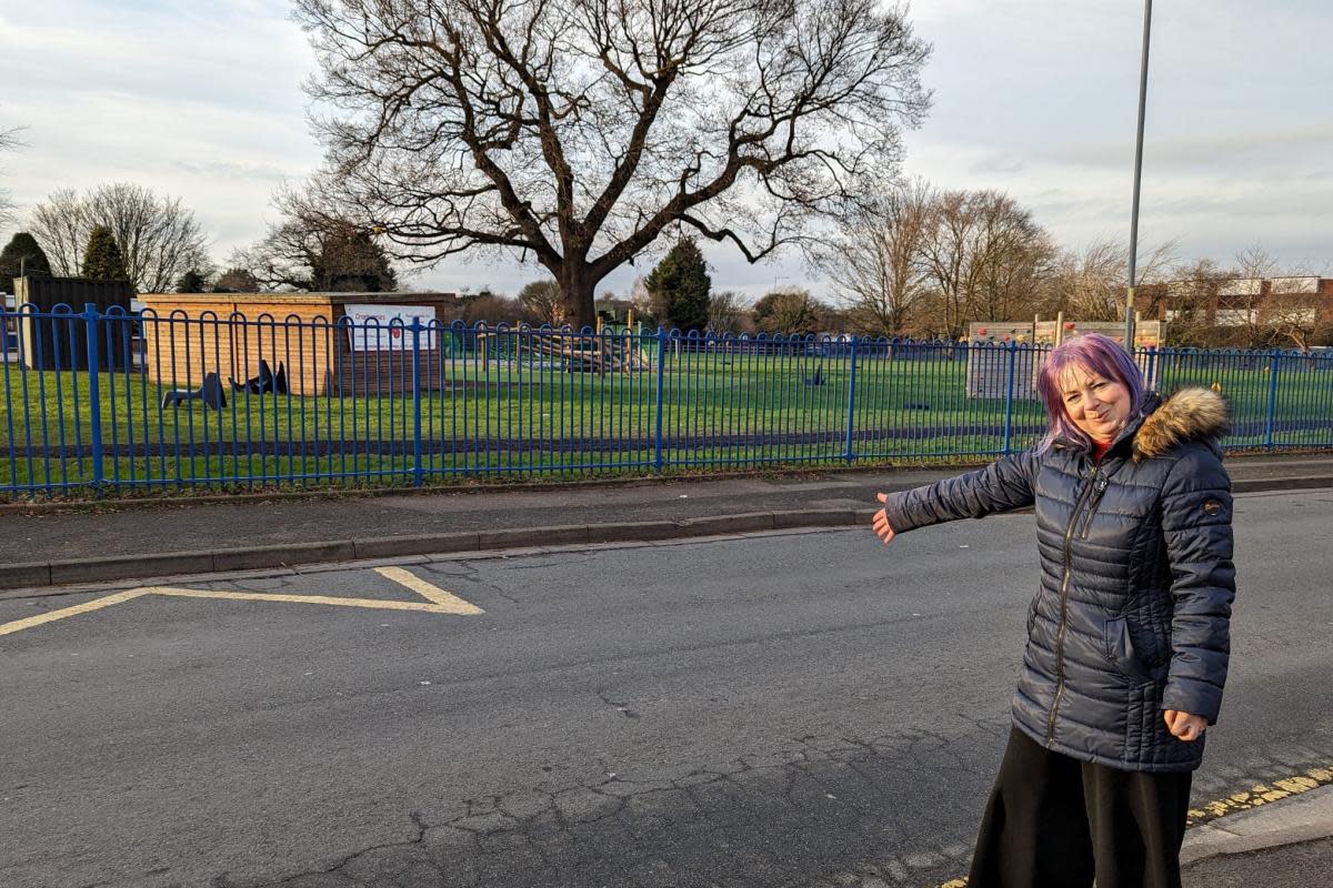 CROSSING: Cllr Jill Desayrah would like to see a crossing and believes parking problems on Tetbury Drive will be pushed somewhere else by proposed parking restrictions <i>(Image: Supplied)</i>