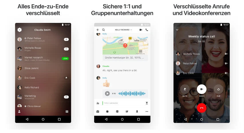 Nutzer schätzen vor allem die vielen Möglichkeiten, die ihnen der Messenger bietet. (Bild: Google Play)