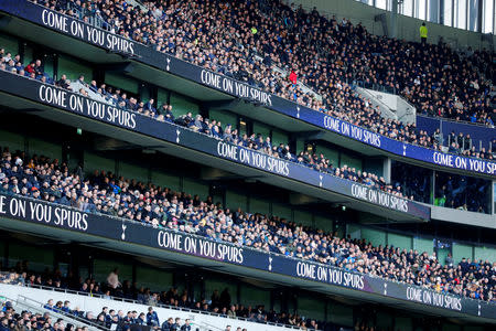 Soccer Football - Premier League - Tottenham Hotspur v Huddersfield Town - Tottenham Hotspur Stadium, London, Britain - April 13, 2019 General view inside the stadium REUTERS/Eddie Keogh